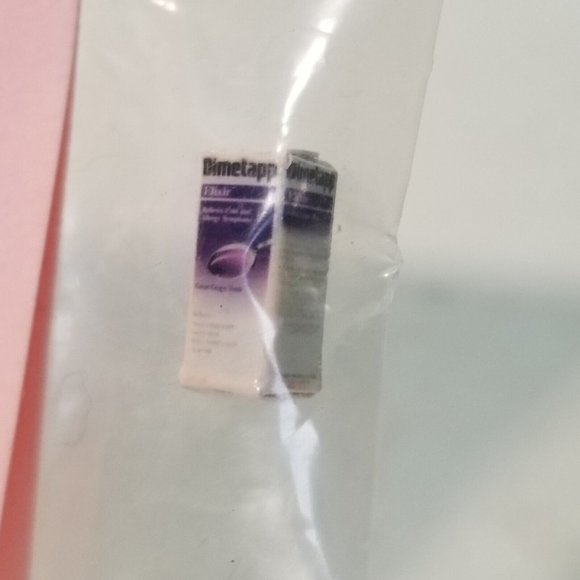 Dollhouse Miniature Medicine Cough Syrup Dimetapp Doctor Hospital Pharmacy - Picture 3 of 4